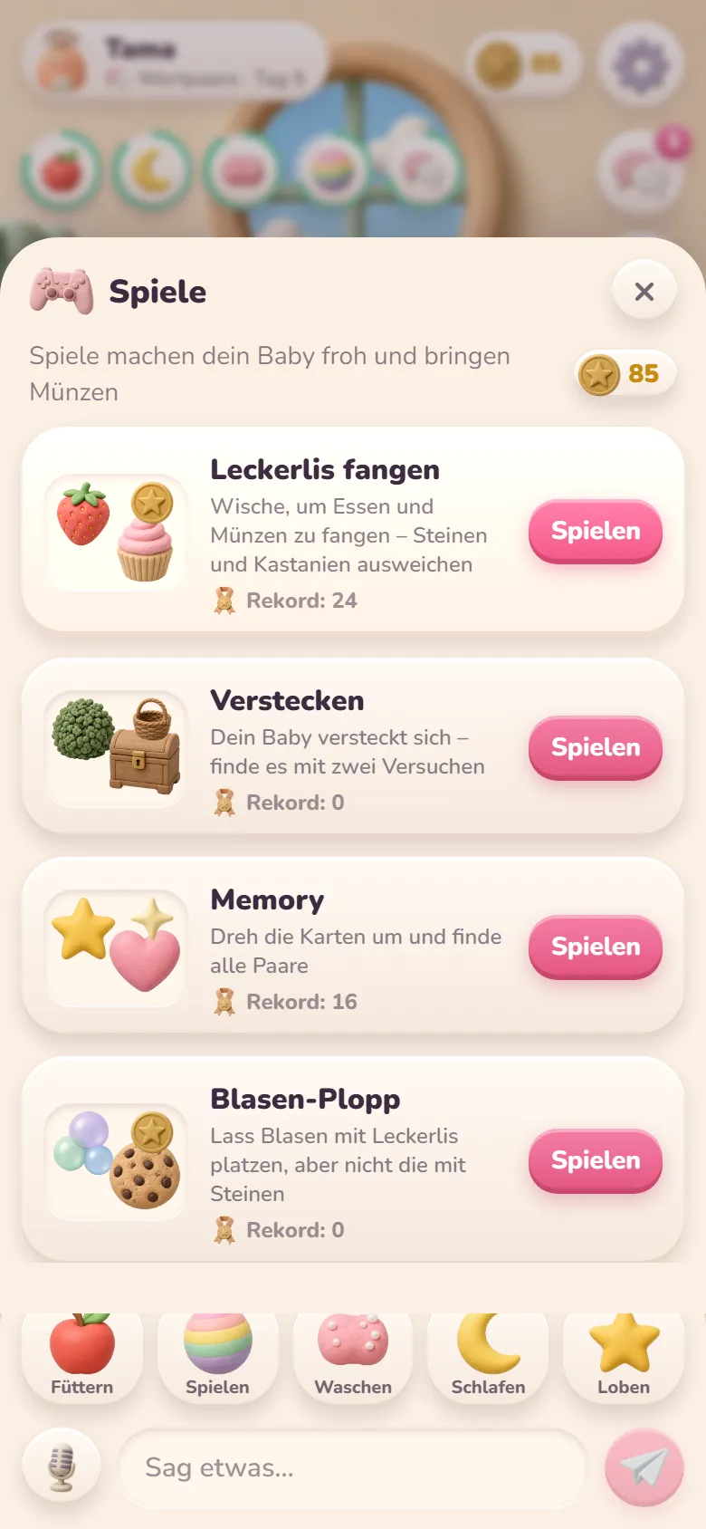 Minispiele für Münzen