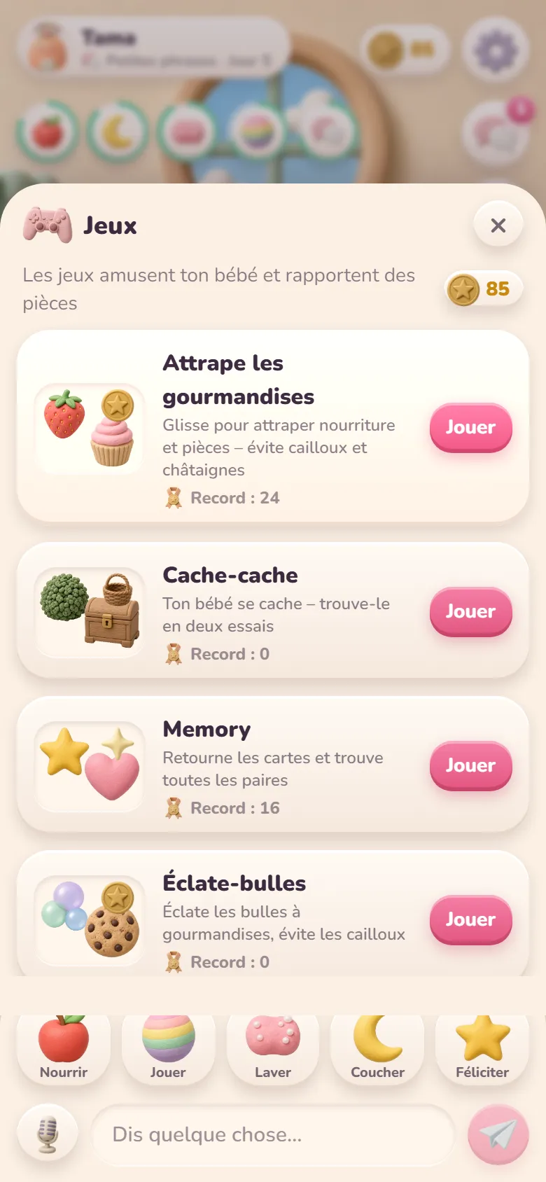 Des mini-jeux pour gagner des pièces