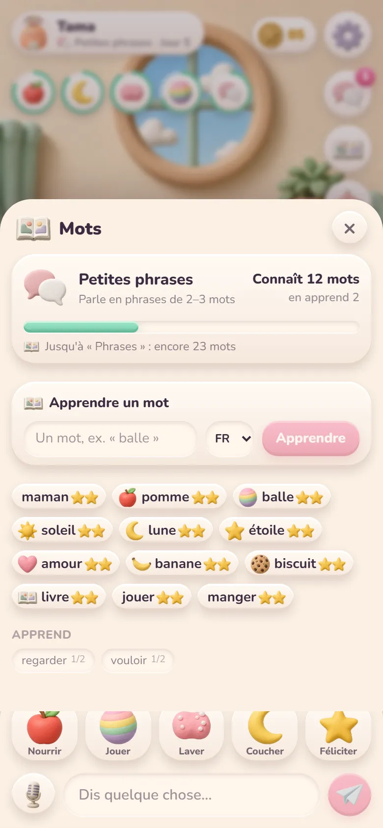 Les mots que connaît ton compagnon