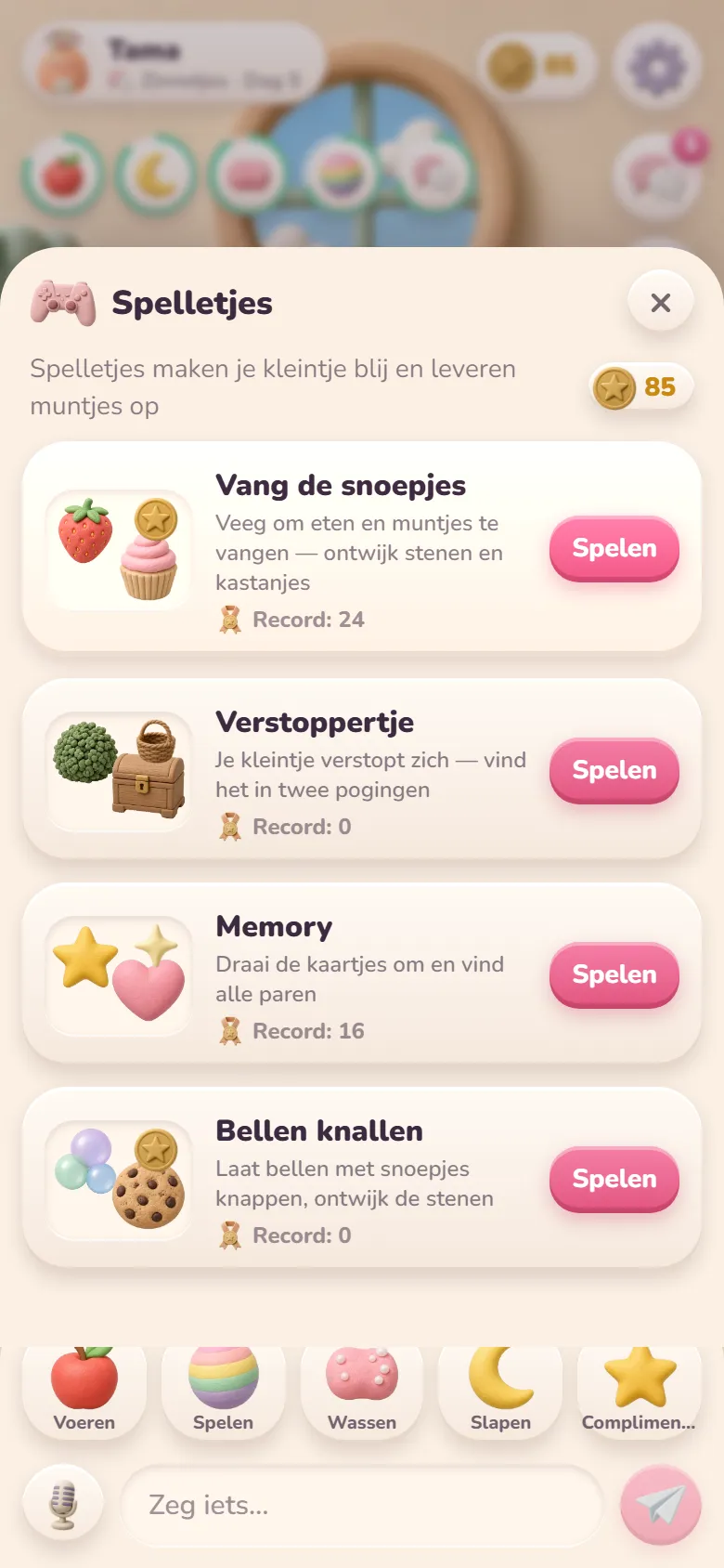 Minigames voor muntjes