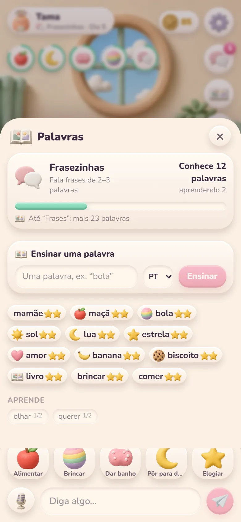 As palavras que seu bichinho conhece